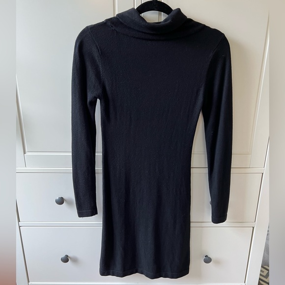 Tart Turtleneck Black Sweater Dress Cashmere Blend - Picture 2 of 4
